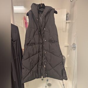 Marshalls Black Puffer Vest Coat